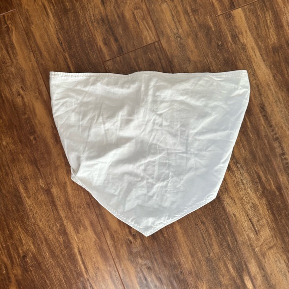 ZARA White Bandana Tube Top Sz L - Picture 9 of 10